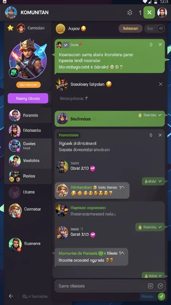 vegas338 - Fitur chat untuk berinteraksi dengan pemain lain.