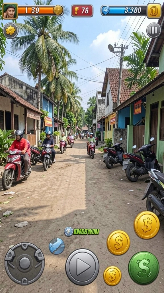 x88 - Tampilan utamanya menampilkan karakter yang dinamis.